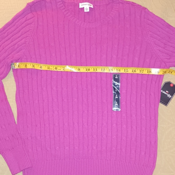 St. John's Bay Cable Knit Sweater - Picture 4 of 6